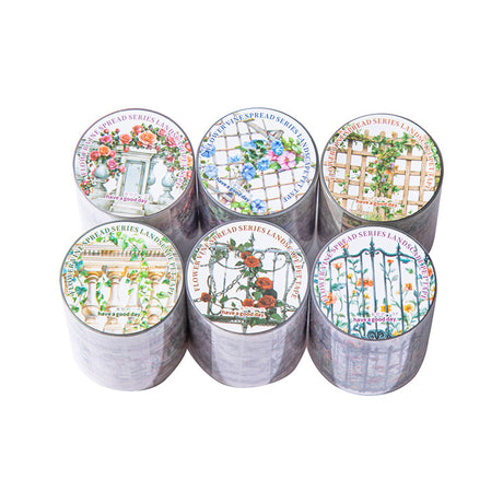 Add a cozy touch to your crafts with the Flower Vine Spread Landscape Series Kiss Cut PET Tape. Each kiss‑cut piece is easy to peel and perfect for decorating journals, planners, pen‑pal letters, scrapbooks, and gifts. The soft floral themed motifs give your pages a gentle, delicate touch of nature that feels both bright and calming.