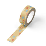 Add a floral touch to your crafts with our Garden Flower Pattern Washi Tape. Perfect for scrapbooking, planners, cards, and envelopes, this durable and removable tape adds a cheerful garden vibe to everything you do.

Additional Details:
- 15 mm width
- 10 m length