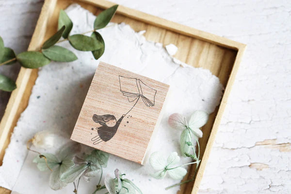 Black Milk Project - Flying Book Rubber Stamp