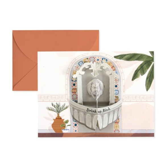 Fountain Pop-up Card