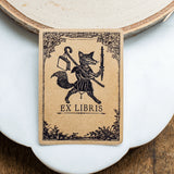 Traveling Fox Bookplate Sticker
