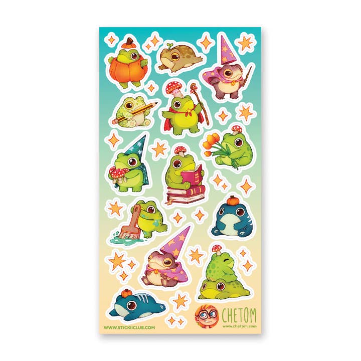 STICKII - Froggin Adorable Wizards Sticker Sheet