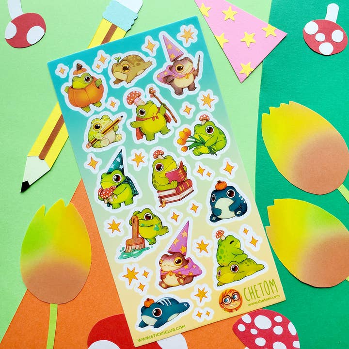 STICKII - Froggin Adorable Wizards Sticker Sheet