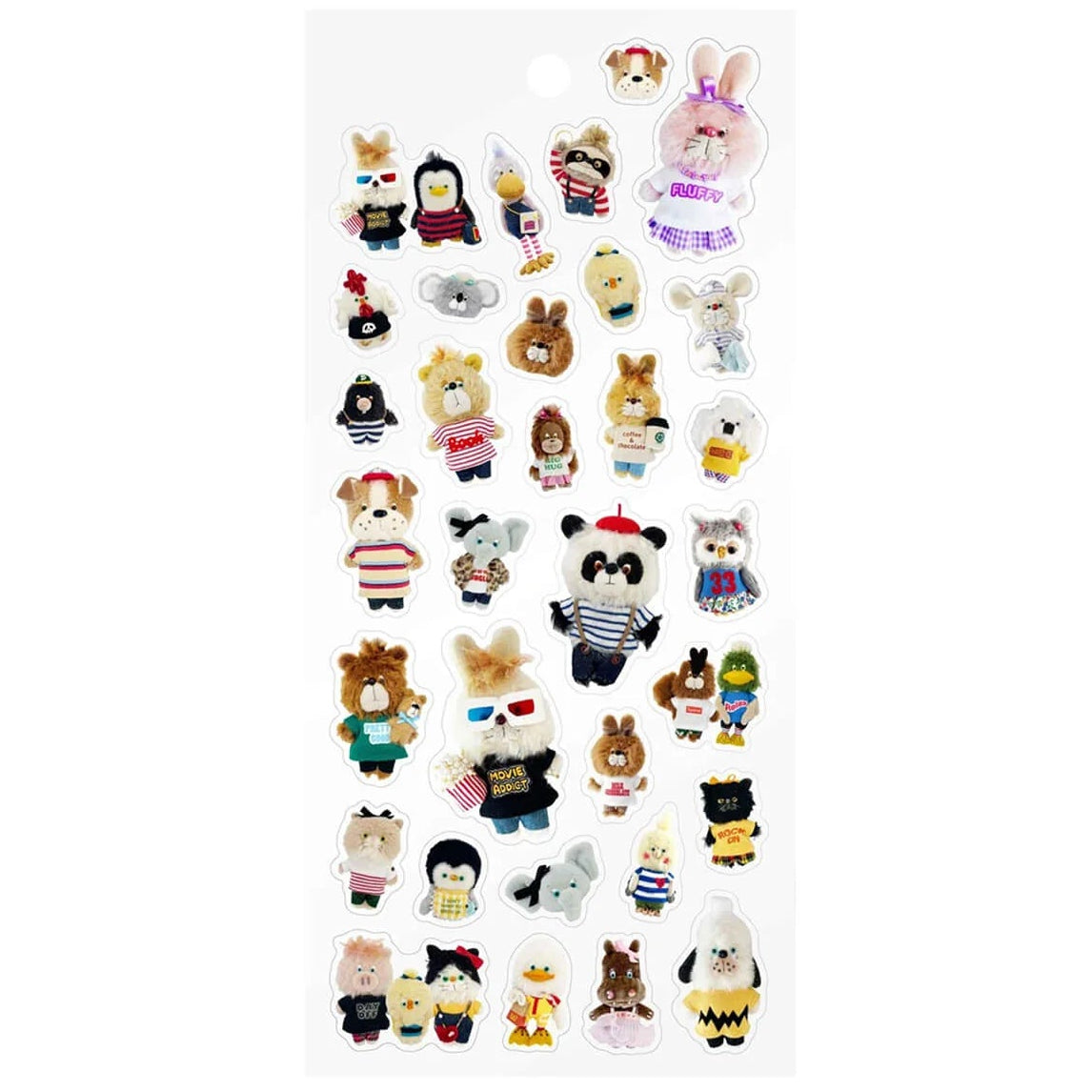 A transparent sticker has appeared from "CREATORS CIRCUS", which has the theme of "excitement and excitement" like a circus.
The creator's unique illustrations and artworks are fun and familiar.
You can enjoy it in various decorations such as notebooks and notebooks.

Size: H195mm×W95mm×D1mm
Material: Transparent PET