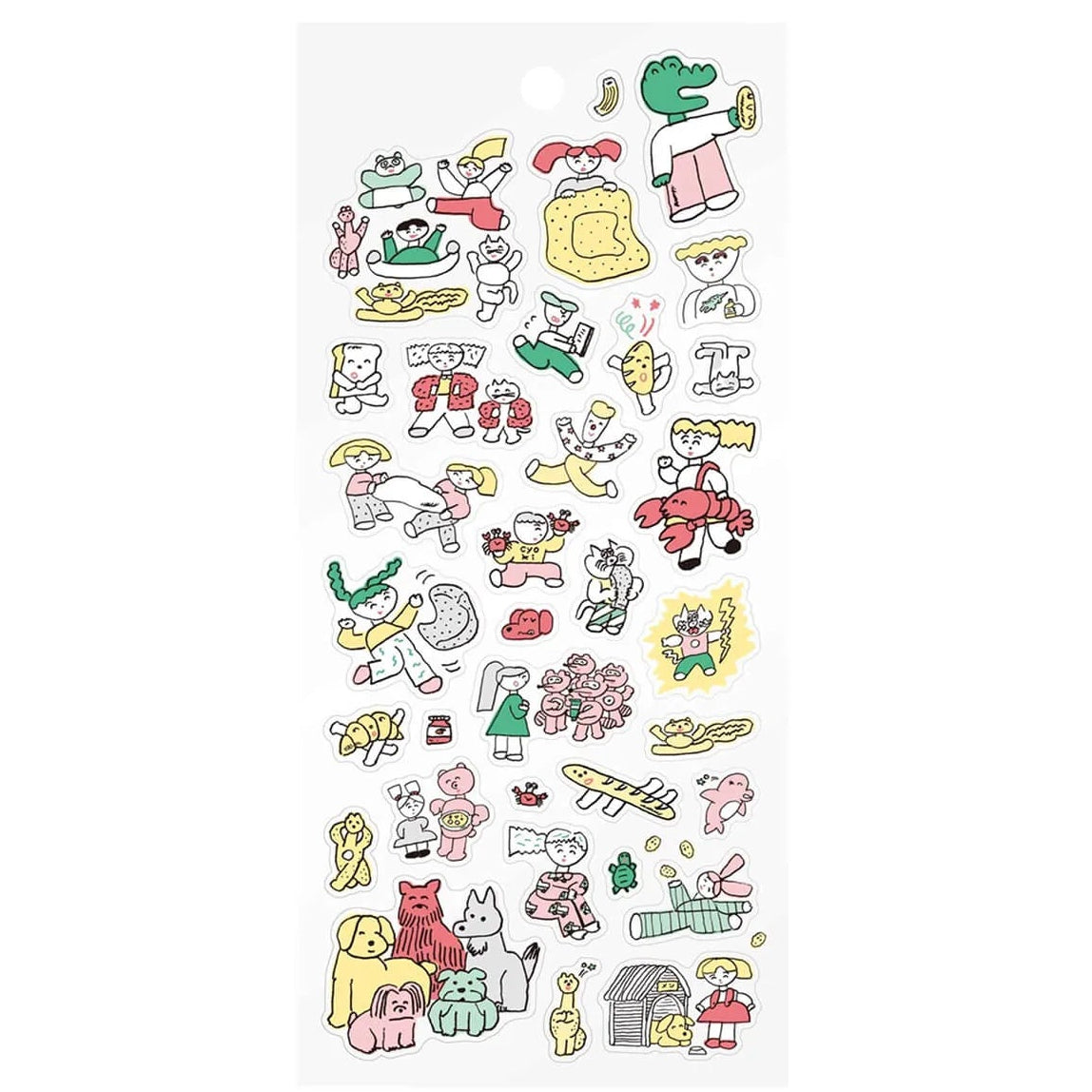 A transparent sticker has appeared from "CREATORS CIRCUS", which has the theme of "excitement and excitement" like a circus.
The creator's unique illustrations and artworks are fun and familiar.
You can enjoy it in various decorations such as notebooks and notebooks.

Size: H195mm×W95mm×D1mm
Material: Transparent PET