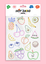 Iron-on Transfer Sheets - Fruit Embroidery Sheet Set