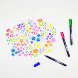 Juego de pinceles de colores Fudenosuke, paquete de 10