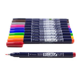 Juego de pinceles de colores Fudenosuke, paquete de 10