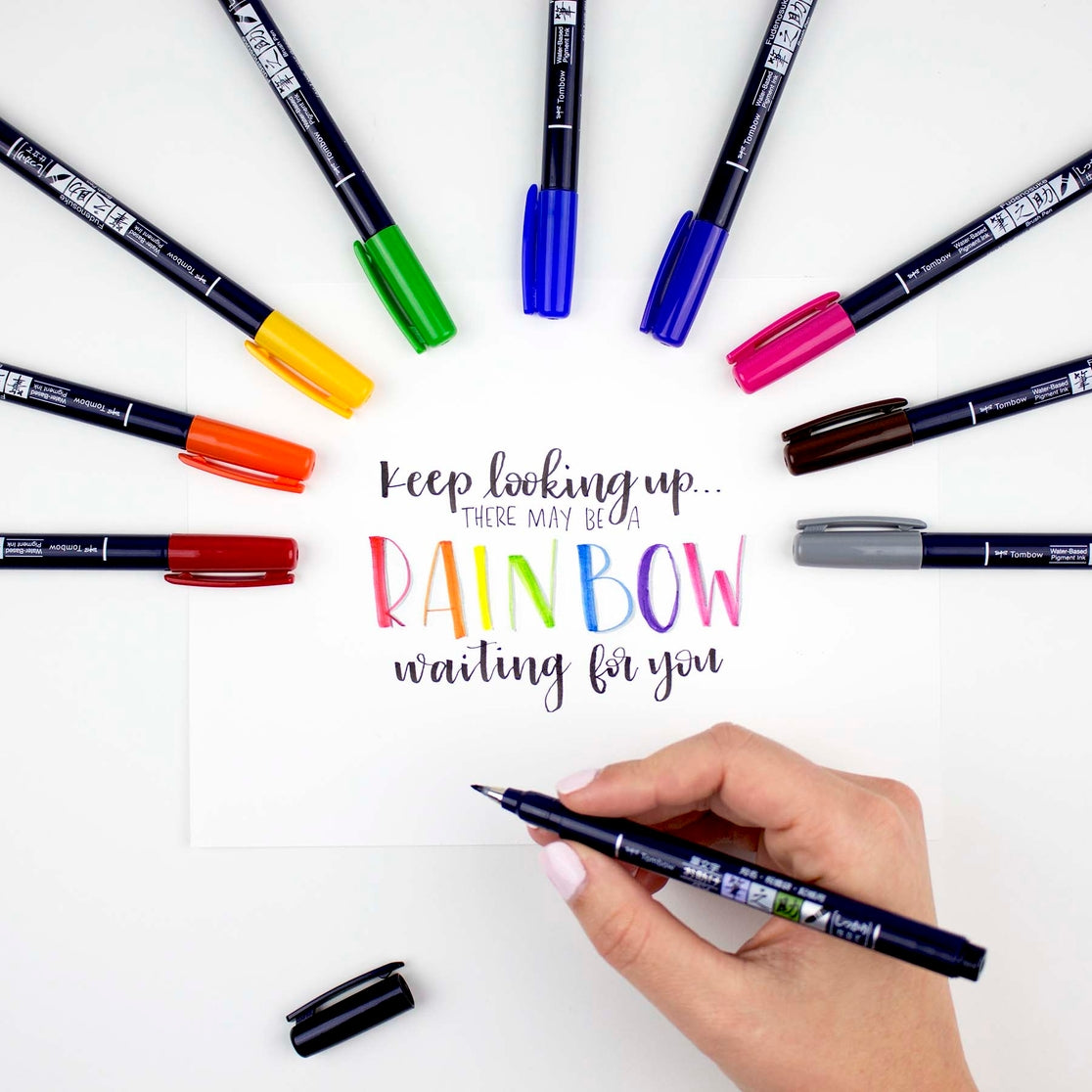 Juego de pinceles de colores Fudenosuke, paquete de 10