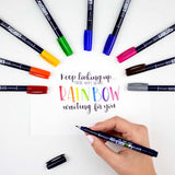Juego de pinceles de colores Fudenosuke, paquete de 10