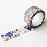 Fujimaki Sayuri Foil-Stamped Masking Tape

On the desk in the morning, the fairies read books, hung out in the sun, and seemed to be having some fun. The fine gold foil stamping beautifully expresses the light shining into the desk.

20mm wide x 5m long