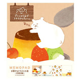 Introducing the cute memo pads from the "Okashina Animal Studio" collection! The Japanese word "okashina" comes with 2 different meanings; one which means funny and one which means sweets. These are both depicted well within the different memo designs that you will see in this collection.