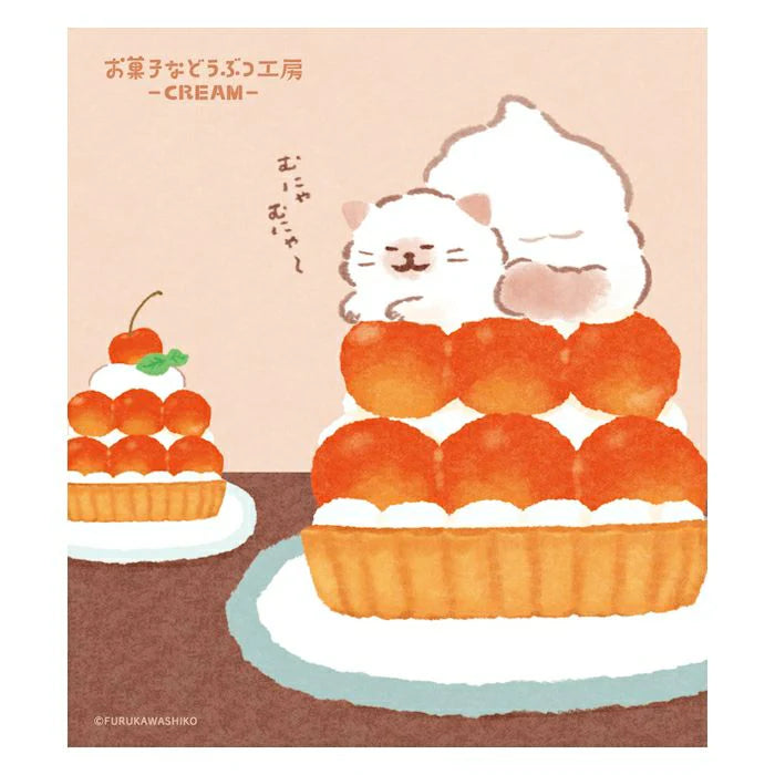 Introducing the cute memo pads from the "Okashina Animal Studio" collection! The Japanese word "okashina" comes with 2 different meanings; one which means funny and one which means sweets. These are both depicted well within the different memo designs that you will see in this collection.