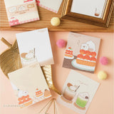 Introducing the cute memo pads from the "Okashina Animal Studio" collection! The Japanese word "okashina" comes with 2 different meanings; one which means funny and one which means sweets. These are both depicted well within the different memo designs that you will see in this collection.