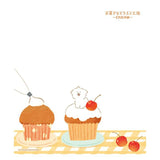 Introducing the cute memo pads from the "Okashina Animal Studio" collection! The Japanese word "okashina" comes with 2 different meanings; one which means funny and one which means sweets. These are both depicted well within the different memo designs that you will see in this collection.