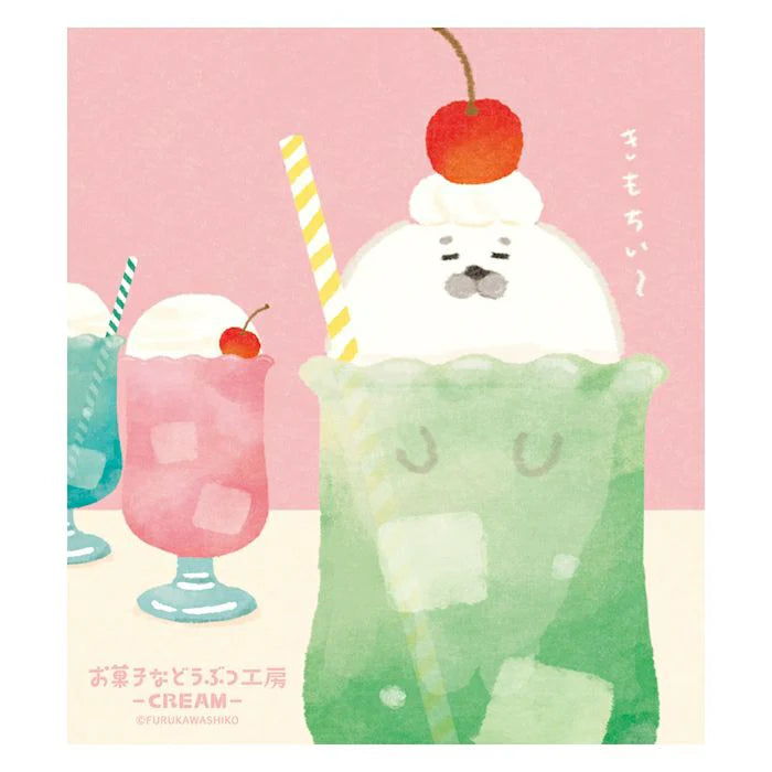 Introducing the cute memo pads from the "Okashina Animal Studio" collection! The Japanese word "okashina" comes with 2 different meanings; one which means funny and one which means sweets. These are both depicted well within the different memo designs that you will see in this collection.