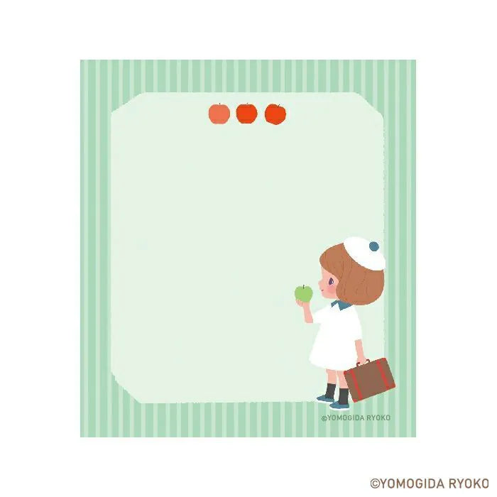 Introducing the cute memo pads from the wonderful artist Ryoko Yomogida's With Trip collection! It features a lovely girl character accompanied by her little animal friends as they adventure through the world. Choose from the various designs available to spread warmth one note at a time!