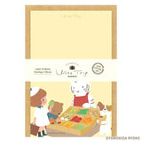 Introducing a wonderful mini letter set from the wonderful artist Ryoko Yomogida's With Trip collection! It features a lovely girl character accompanied by her little animal friends as they adventure through the world. Choose from the various designs available to spread warmth one letter at a time!