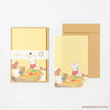 Introducing a wonderful mini letter set from the wonderful artist Ryoko Yomogida's With Trip collection! It features a lovely girl character accompanied by her little animal friends as they adventure through the world. Choose from the various designs available to spread warmth one letter at a time!