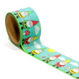 Extra wide garden gnome washi tape. 

- Each roll is 30mm X 5m
- Acid-free
- Original Smarty Pants design
- Individually shrink wrapped
- Kraft label on top displays pattern of tape
- White label on bottom with product information