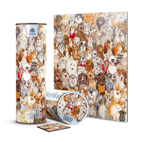 Get ready for a tail-wagging good time with our Tube Puzzle - Dog Party. This delightful tube puzzle is designed to entertain both kids and adults, offering a charming and challenging adventure into the world of dogs and puzzles. Explore the details of this unique dog-themed puzzle that promises hours of enjoyable playtime.