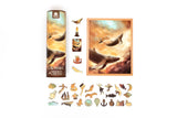 Embark on a whimsical adventure through the skies with our Flying Whales Piecezz Wooden Puzzle. This captivating wooden puzzle invites both kids and adults to take flight alongside majestic flying whales, offering hours of imaginative and engaging play. Dive into the details of this remarkable animal-shaped puzzle that promises delightful adventures.