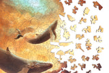 Embark on a whimsical adventure through the skies with our Flying Whales Piecezz Wooden Puzzle. This captivating wooden puzzle invites both kids and adults to take flight alongside majestic flying whales, offering hours of imaginative and engaging play. Dive into the details of this remarkable animal-shaped puzzle that promises delightful adventures.