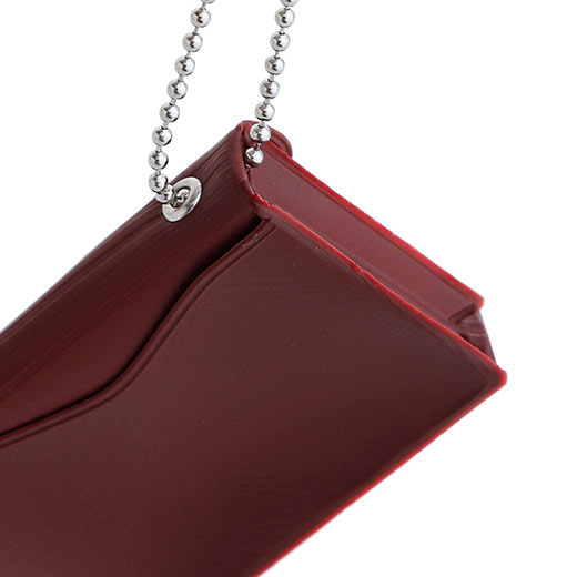A miniature keychain version of the popular General Purpose Case by nähe. The true-to-original case comes with a clear front pocket with extra inserts inside and out. A ball chain securely attached to the corner of the case lets you hang it onto your keys or bags, perhaps in multiples.

Perfect size to travel with and quickly access your keys, coins, medicine, or small accessories.&nbsp;