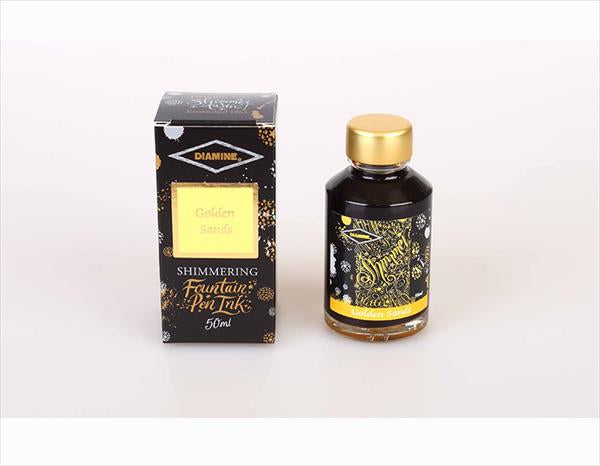 Diamine Shimmer 50ml Fountain Pen Ink - Golden Sands