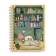 For cat lovers, book lovers, and anyone who believes planning should be delightful, the Cat Library Undated Weekly Planner brings a playful twist to everyday organization. The cover features a vintage-inspired library scene where curious cats lounge, climb, and quietly cause chaos among the shelves. Finished with gold foil details and gold wire binding, this planner feels whimsical yet polished.