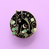 Glitter Punk - Good Luck Cat Enamel Pin