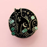 Glitter Punk - Good Luck Cat Enamel Pin