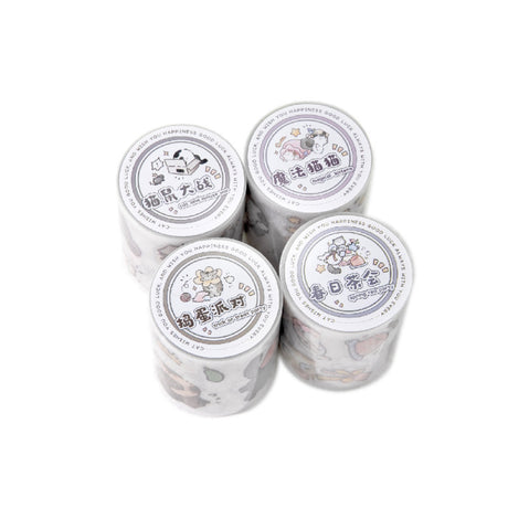 Add a cozy touch to your crafts with the Good Luck Cat Series Kiss Cut PET Tape. Each kiss‑cut piece is easy to peel and perfect for decorating journals, planners, pen‑pal letters, scrapbooks, and gifts. The soft kitty themed motifs give your pages a gentle, adorable touch that feels both adorable and playful.