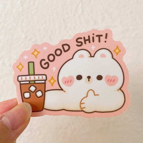 Good Shit Coffee Vinyl Sticker