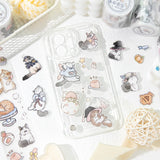 Add a cozy touch to your crafts with the Good Luck Cat Series Kiss Cut PET Tape. Each kiss‑cut piece is easy to peel and perfect for decorating journals, planners, pen‑pal letters, scrapbooks, and gifts. The soft kitty themed motifs give your pages a gentle, adorable touch that feels both adorable and playful.