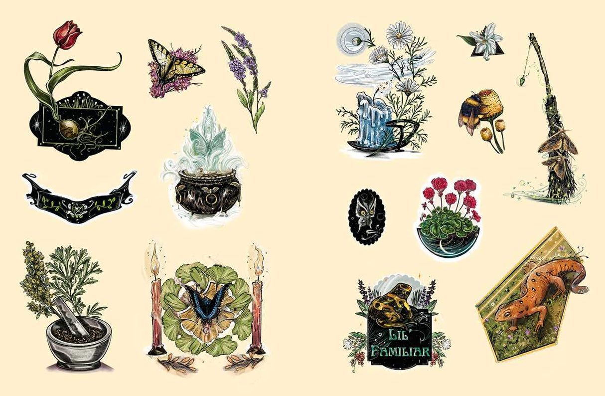 Green Witch's Sticker Book By Arin Murphy-Hiscock