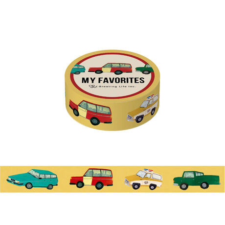 Greeting Life Washi Tape - My Favorites

Decorate your pages with this washi tape pattern that incorporates Sodeyama Kahoko’s unique art style! Great for decorating gift wrap, tags or any of your cardmaking, altered art, journaling and scrapbooking projects.

15mm wide x 7m long.