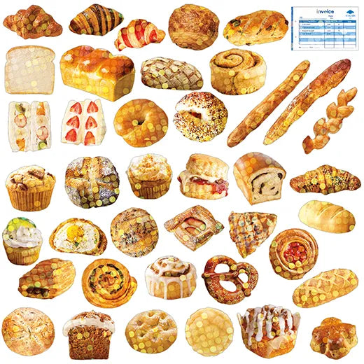 Greeting Life Hako Flake Stickers Bakery