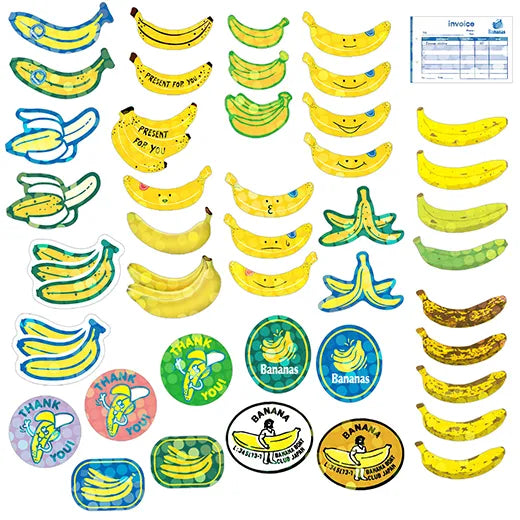 Greeting Life Hako Flake Stickers Banana