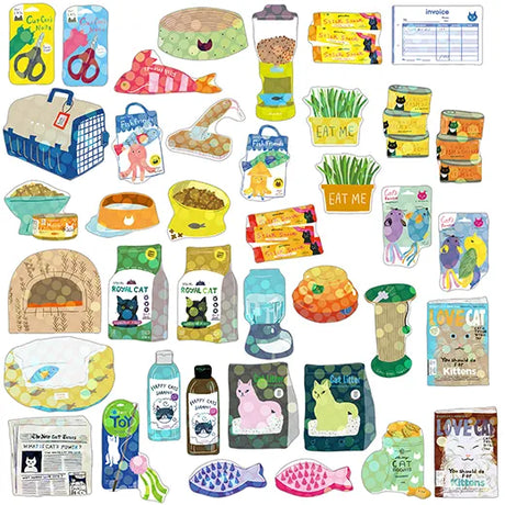 Greeting Life Hako Flake Stickers Cat Supplies