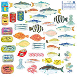 Greeting Life Hako Flake Stickers Fish