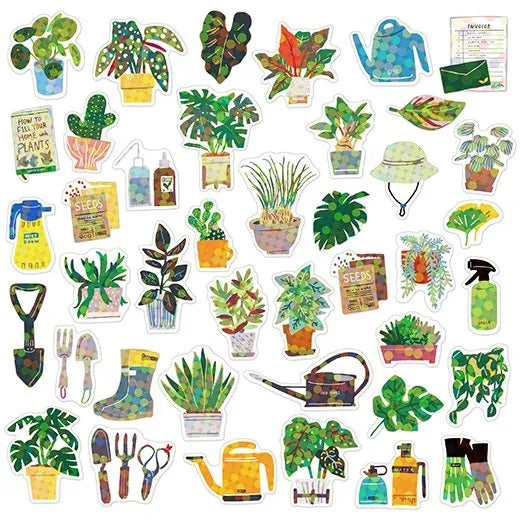 Greeting Life Hako Flake Stickers Green