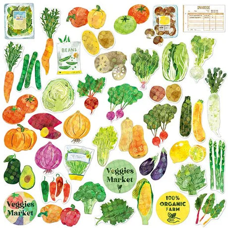 Greeting Life Hako Flake Stickers Vegetable