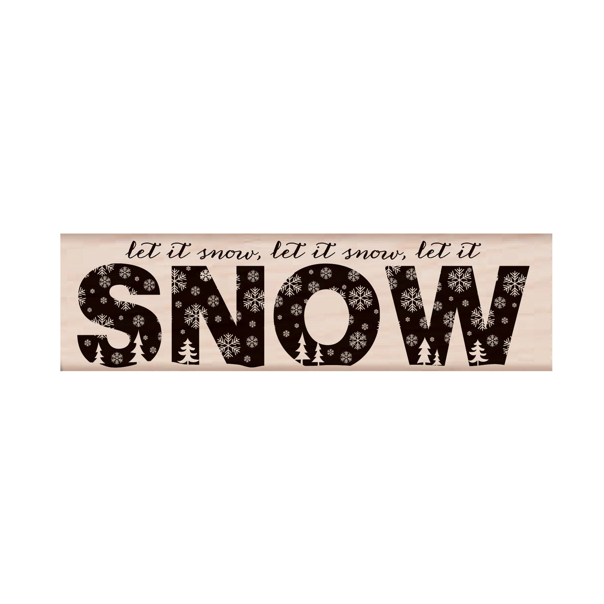 Sello de nieve estampado