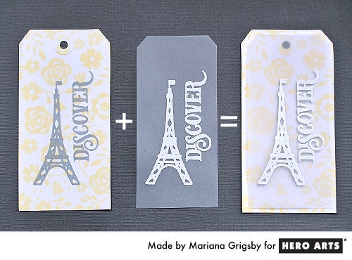 Sello de goma de la Torre Eiffel