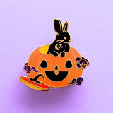 Glitter Punk - Halloween Rabbit Enamel Pin – Halloween Collection