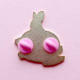 Glitter Punk - Halloween Rabbit Enamel Pin – Halloween Collection