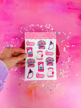 This listing is for one 4.5" x 6.8" sticker sheet with decorative stickers. These are great for any planner type, bullet journals, scrapbooking and so much more!&nbsp;

*DETAILS*

Printed on glossy sticker paper
Each sticker sheet measures 4.5" x 6.8"
Sticker sheets are kiss cut and ready to be peeled and used!