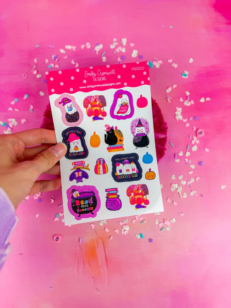 This listing is for one 4.5" x 6.8" sticker sheet with decorative stickers. These are great for any planner type, bullet journals, scrapbooking and so much more!&nbsp;

*DETAILS*

Printed on glossy sticker paper
Each sticker sheet measures 4.5" x 6.8"
Sticker sheets are kiss cut and ready to be peeled and used!