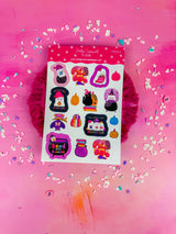 This listing is for one 4.5" x 6.8" sticker sheet with decorative stickers. These are great for any planner type, bullet journals, scrapbooking and so much more!&nbsp;

*DETAILS*

Printed on glossy sticker paper
Each sticker sheet measures 4.5" x 6.8"
Sticker sheets are kiss cut and ready to be peeled and used!